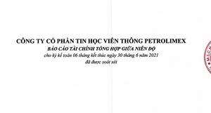Báo cáo tài chính tổng hợp giữa niên độ cho kỳ kế toán 06 tháng kết thúc ngày 30 tháng 6 năm 2021 đã được soát xét