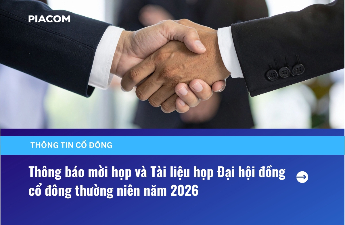 Thông báo mời họp và Tài liệu họp Đại hội đồng cổ đông thường niên năm 2026