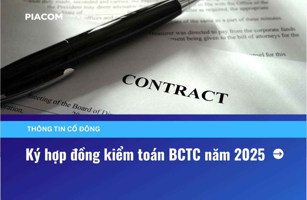 Công bố thông tin ký hợp đồng kiểm toán BCTC năm 2025