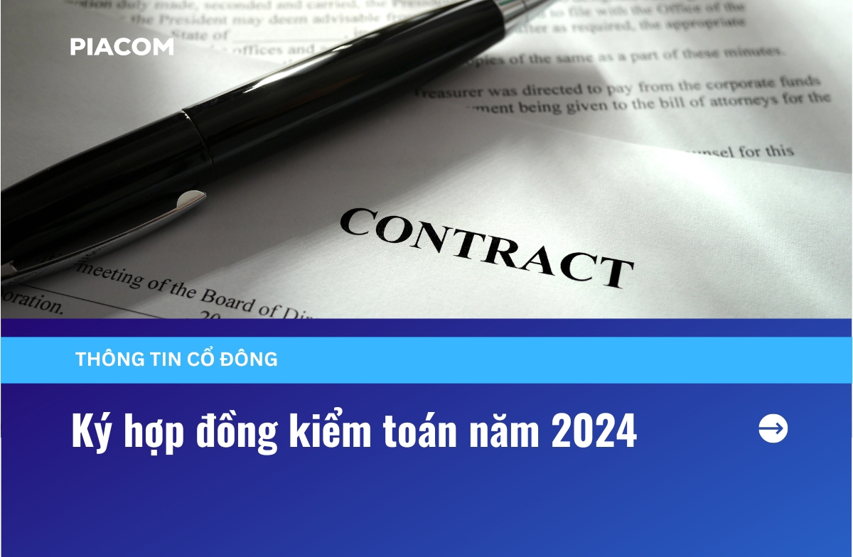 Ký hợp đồng kiểm toán năm 2024