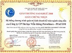 Chứng nhận Giải thưởng Sao Khuê 2008