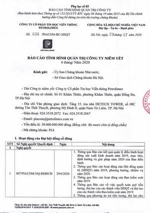 Báo cáo tình hình quản trị Công ty niêm yết