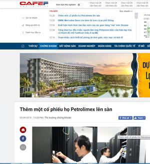 Thêm một cổ phiếu họ Petrolimex lên sàn