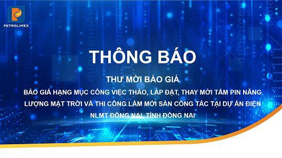 THƯ MỜI BÁO GIÁ