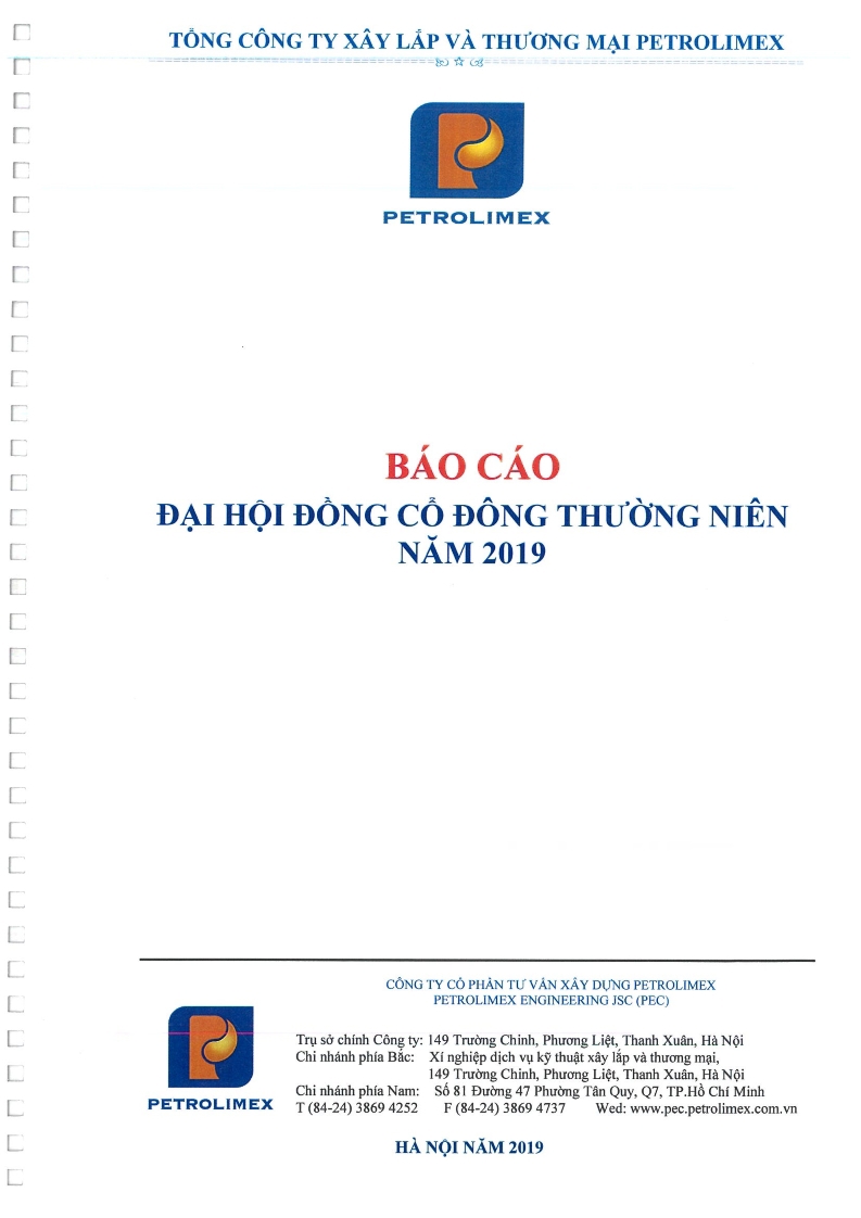 Báo cáo ĐHĐCĐ thường niên 2019 - PEC