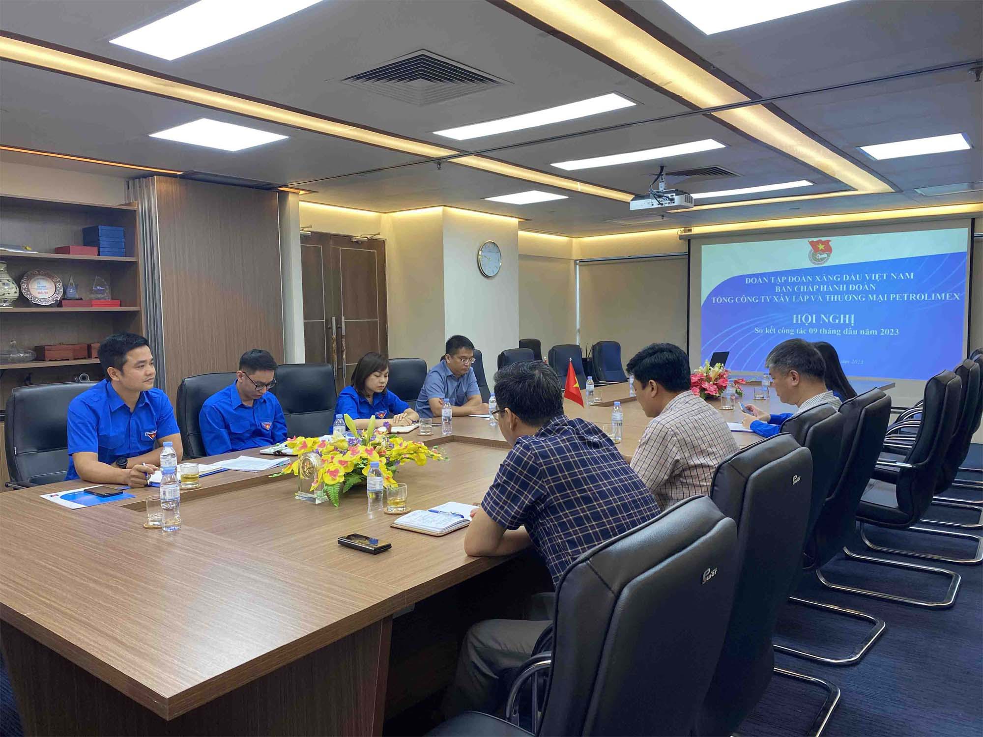 Đoàn Thanh niên Tổng Công ty tổ chức hội nghị sơ kết công tác Đoàn và phong trào thanh niên 9 tháng đầu năm 2023 và phương hướng, nhiệm vụ 3 tháng cuối năm 2023