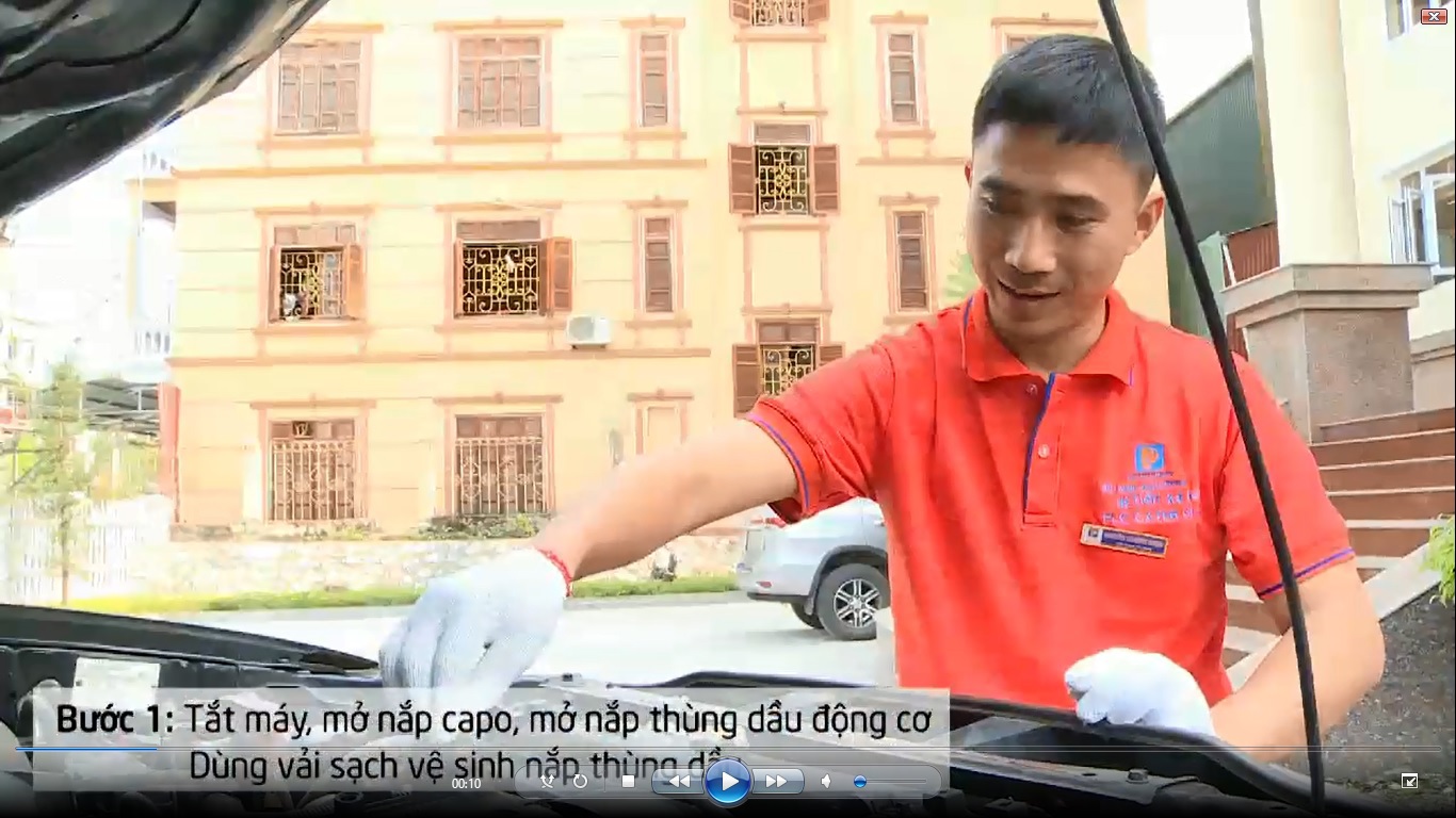 Quy trình thay dầu xe ô tô máy xăng