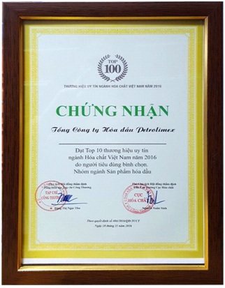 PLC - Top 10 thương hiệu uy tín ngành hóa chất Việt Nam 2016