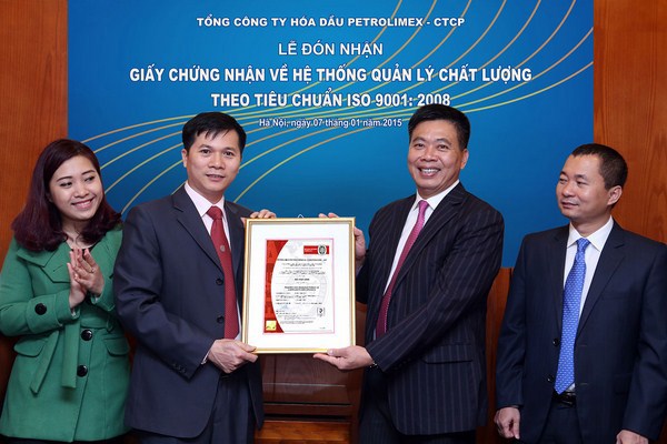 BVC tái cấp Giấy chứng nhận ISO 9001:2008 cho PLC