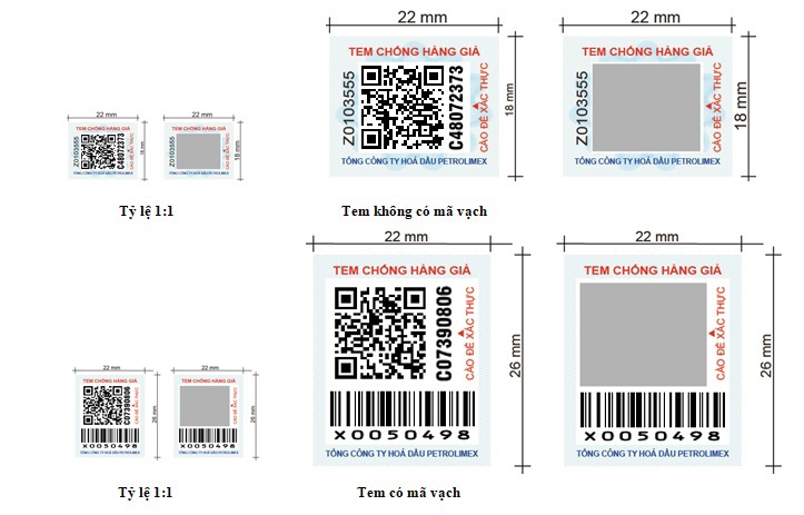 Tại sao lại có 2 loại tem xác thực QR2, loại có mã vạch và không có mã vạch?