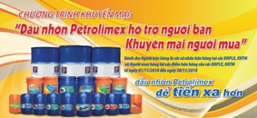 “DMN Petrolimex phuy, thùng, xô hỗ trợ Người bán, khuyến mại Người mua”