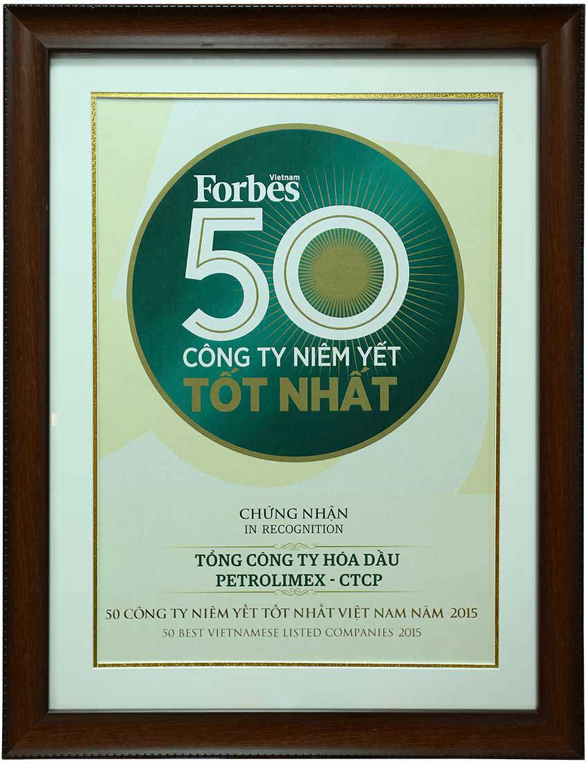 PLC nhận kỷ niệm chương “50 công ty niêm yết tốt nhất Việt Nam”
