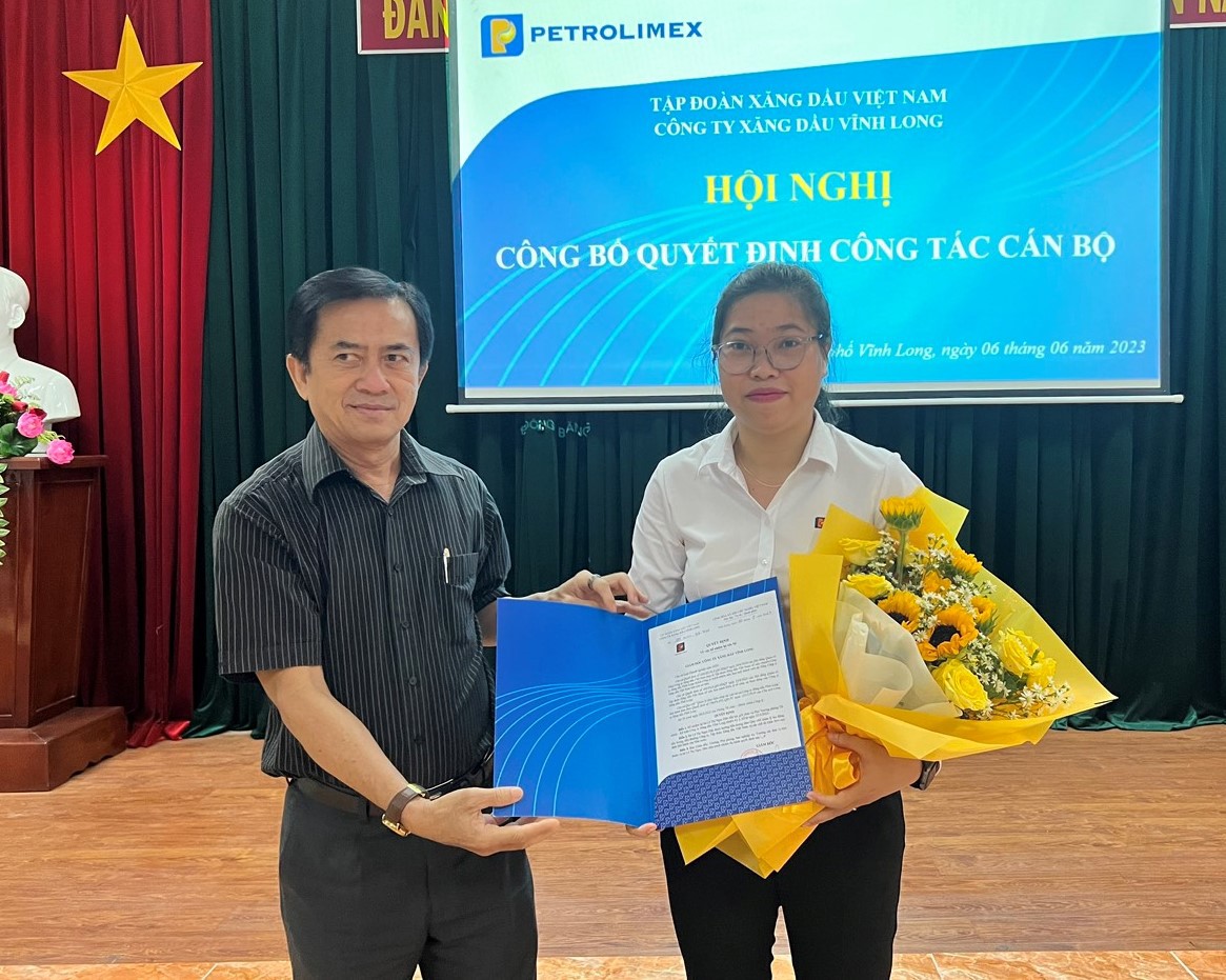 QUYẾT ĐỊNH BỔ NHIỆM LẠI CÁN BỘ (PHÓ TRƯỞNG PHÒNG TCKT PLX VĨNH LONG)
