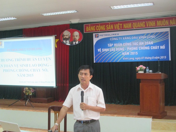 Petrolimex Vĩnh Long tập huấn công tác ATVSLĐ-PCCN năm 2015