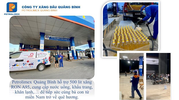 Petrolimex Quảng Bình chung tay góp sức đẩy lùi dịch Covid - 19