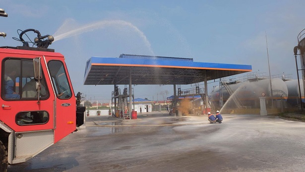 Petrolimex Aviation diễn tập PCCC tại Cát Bi