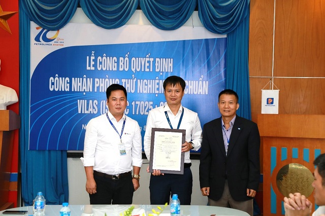 Phòng thử nghiệm Chi nhánh tại Nội Bài của Petrolimex Aviation được công nhận đạt chuẩn ISO/IEC 17025:2005