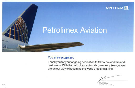 United Airlines cảm ơn PA Tân Sơn Nhất