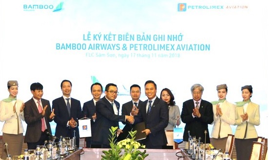 Petrolimex Aviation và Bamboo Airways ký kết biên bản ghi nhớ hợp tác