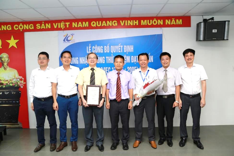 Phòng thử nghiệm Chi nhánh tại Đà Nẵng của Petrolimex Aviation được công nhận đạt chuẩn ISO/IEC 17025:2005.