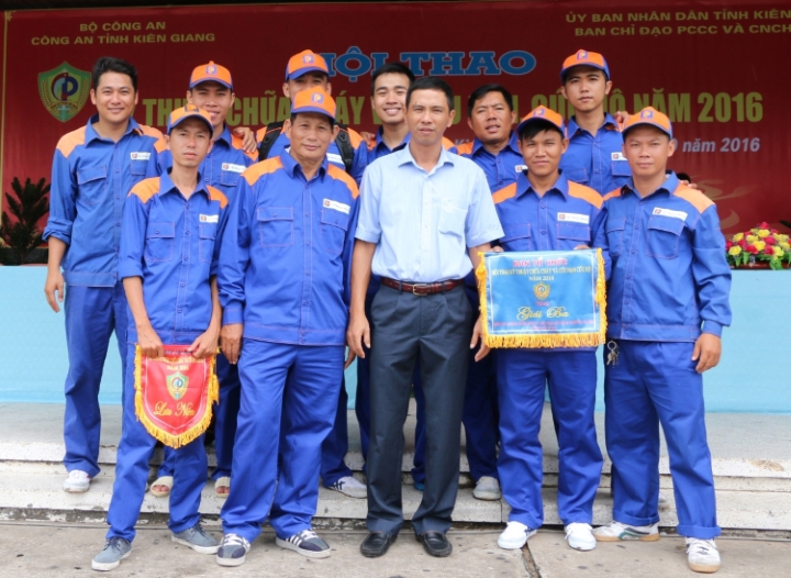 Petrolimex Kiên Giang đạt giải Ba Hội thao nghiệp vụ PCCC & CNCH tỉnh Kiên Giang
