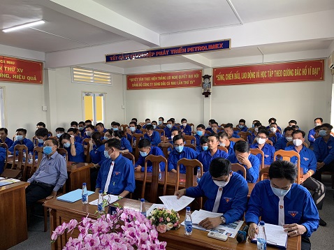 Petrolimex Cà Mau đại hội Đoàn TNCS Hồ Chí Minh nhiệm kỳ 2022-2027