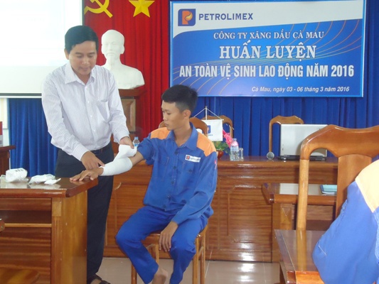 Petrolimex Cà Mau huấn luyện ATVSLĐ năm 2016