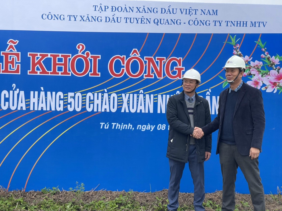 PCC-1 KHỞI CÔNG CỬA HÀNG XĂNG DẦU MỚI TẠI SƠN DƯƠNG - TUYÊN QUANG