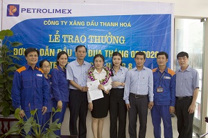 Biểu dương PETROLIMEX-Cửa hàng 8, đơn vị dẫn đầu thi đua khối CHXD tháng 5/2020.