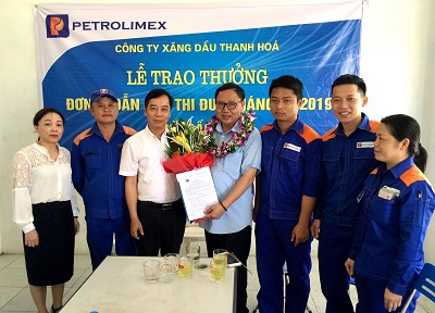 Biểu dương CHXD Sầm Sơn đơn vị dẫn đầu thi đua tháng 4/2019