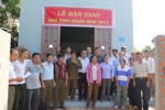 Bàn giao 3 nhà tình nghĩa tặng cựu chiến binh nghèo