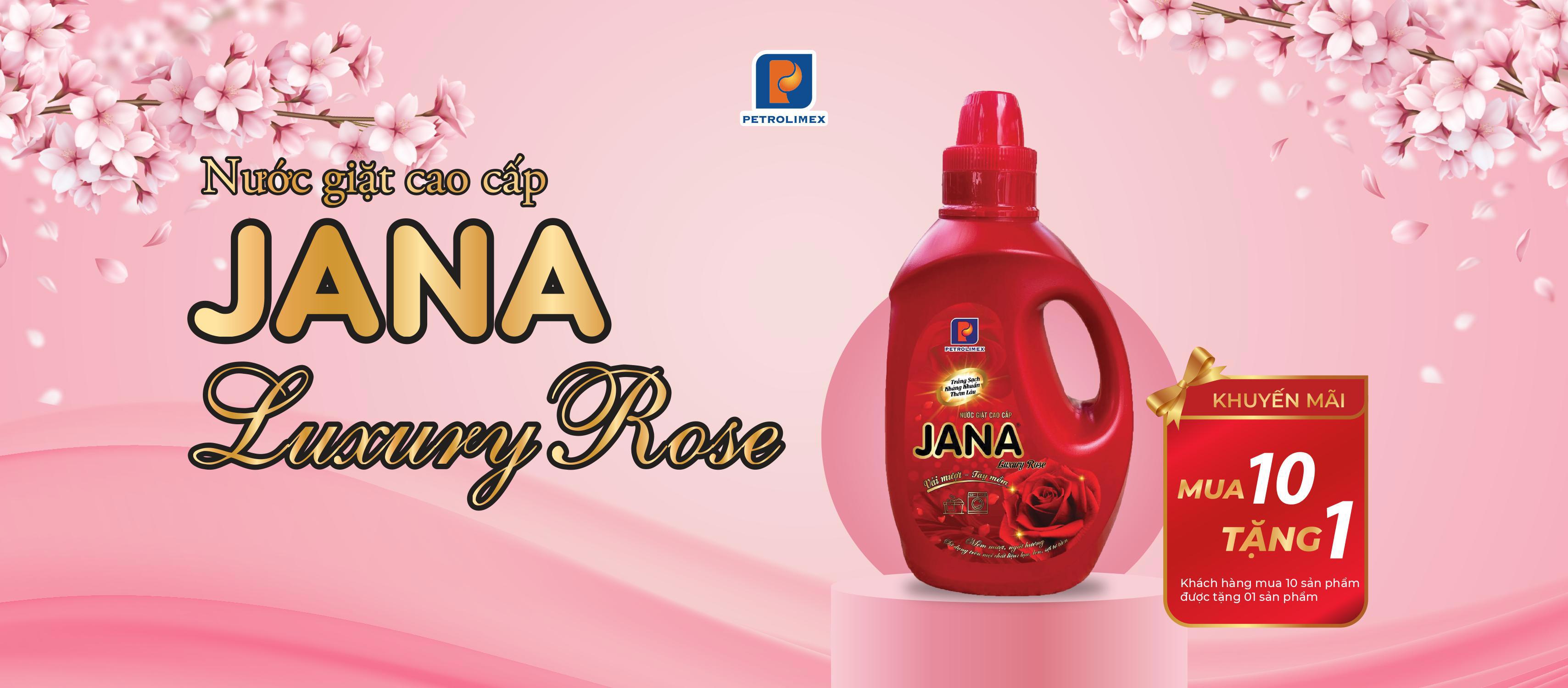 Sản phẩm nước giặt cao cấp  mới JANA  luxury Rose/ đỏ 2kg:Tính năng ưu việt, nhiều ưu đãi lớn