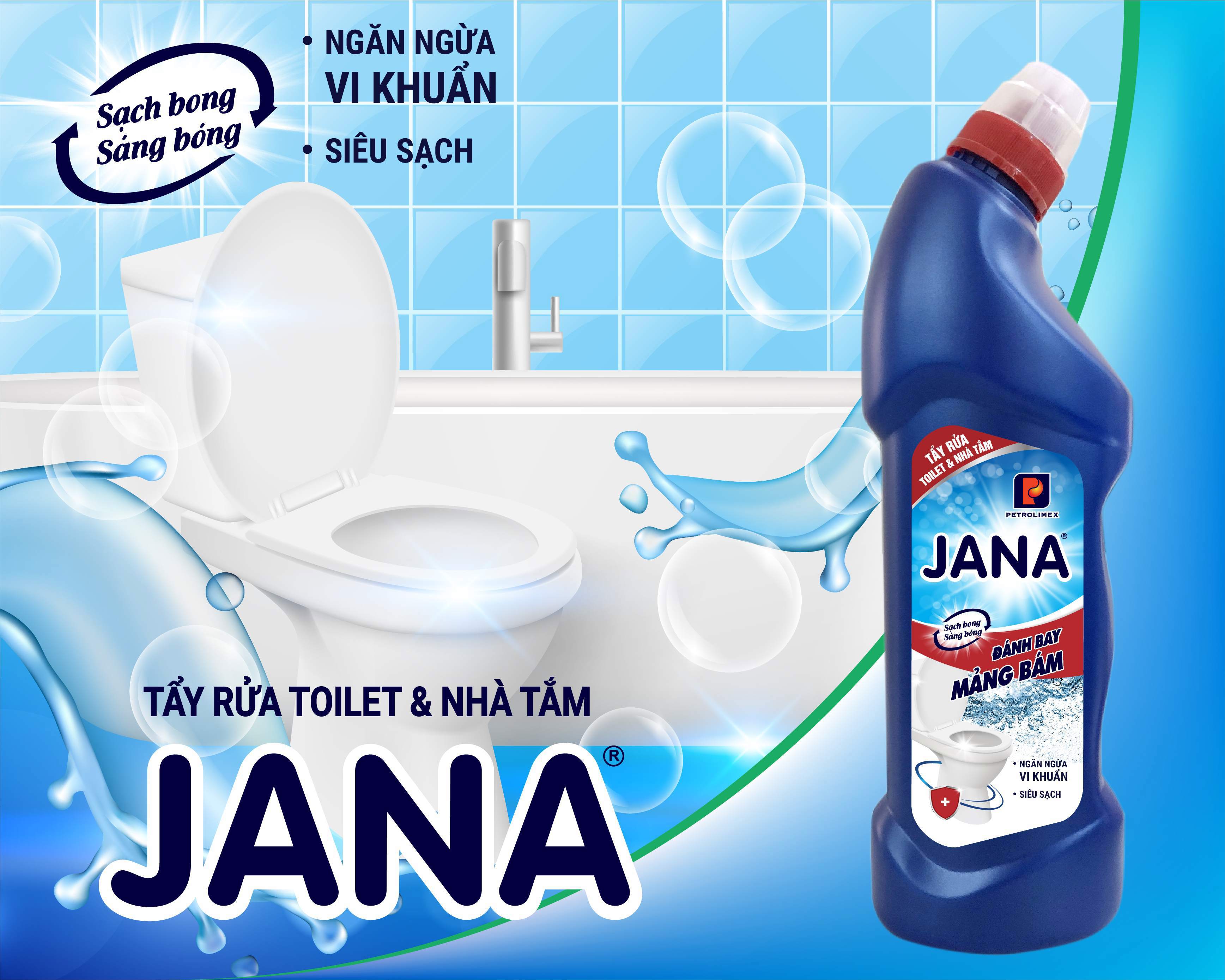 Ra mắt sản phẩm mới - Nước tẩy rửa toilet và nhà tắm JANA