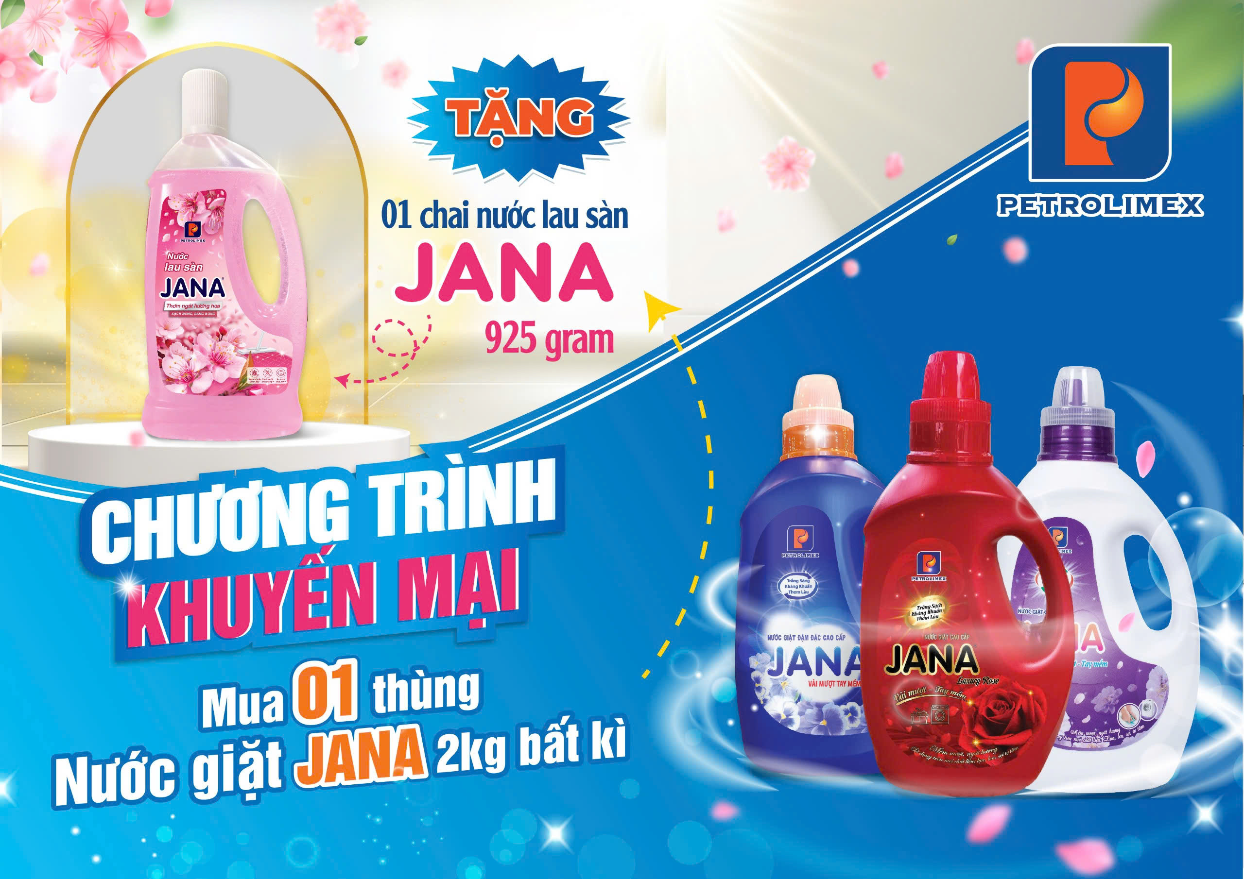 Chương trình khuyến mại khi mua nước giặt JANA