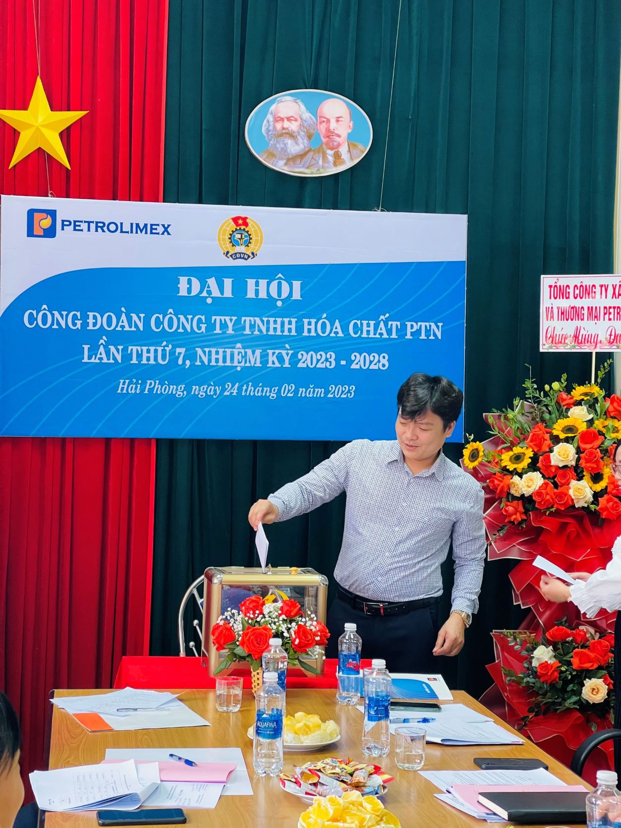 Công ty TNHH Hóa Chất PTN Tổ chức thành công đại hội công đoàn lần thứ VII nhiệm kỳ 2023-2028