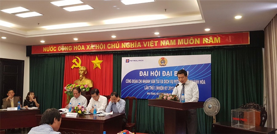 Chi nhánh Vận tải và Dịch vụ Petrolimex Khánh Hòa tổ chức thành công Đại hội Công đoàn lần thứ nhất, nhiệm kỳ 2019-2024