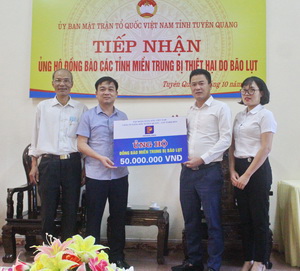 Petrolimex Tuyên Quang hướng về miền trung