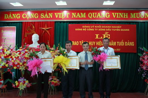 Tổ chức Lễ trao huy hiệu 30 năm tuổi Đảng