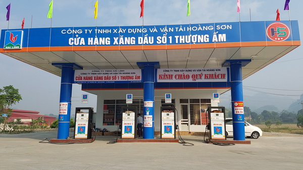 Công ty TNHH VT & XD Hoàng Sơn đã tháo dỡ các dấu hiệu xâm phạm nhãn hiệu Petrolimex tại CHXD số 1 Thượng Ấm