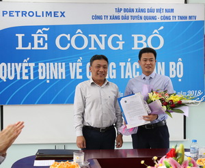 Ông Ngô Quang Vinh đảm nhiệm chức vụ Chủ tịch kiêm Giám đốc Petrolimex Tuyên Quang từ 01.4.2018