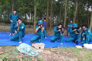 Petrolimex Tuyên Quang huấn luyện dân quân tự vệ năm 2015