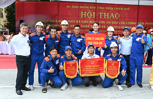 Công ty Xăng dầu Thừa Thiên Huế đạt thành tích xuất sắc tại hội thao nghiệp vụ chữa cháy và cứu nạn cứu hộ tỉnh Thừa Thiên Huế lần thứ I