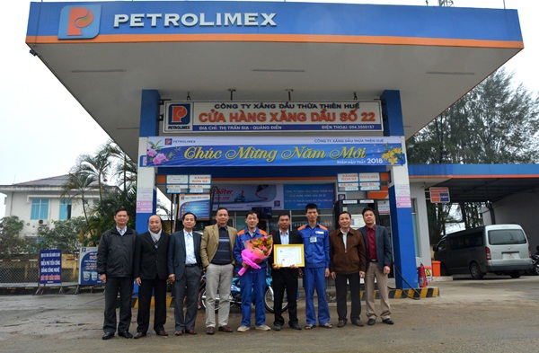 Cửa hàng Xăng dầu số 22: đơn vị tiêu biểu xuất sắc tháng 1/2018