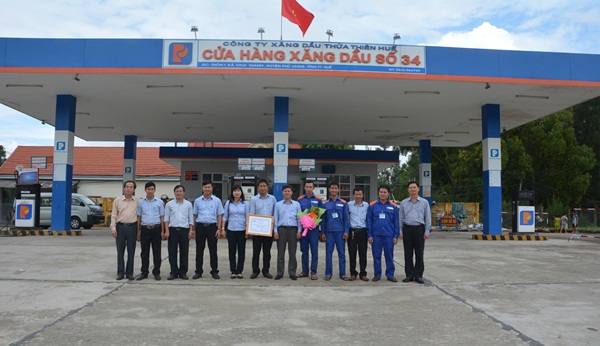 CHXD số 34 - đơn vị tiêu biểu tháng 10/2017
