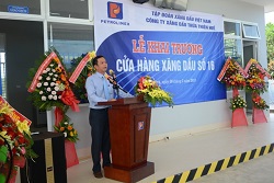 Khai trương CHXD số 16 tại trung tâm Khu KTCN Chân Mây