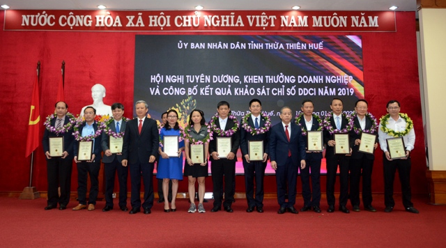 Tỉnh Thừa Thiên Huế - Vinh danh doanh nghiệp xuất sắc năm 2019