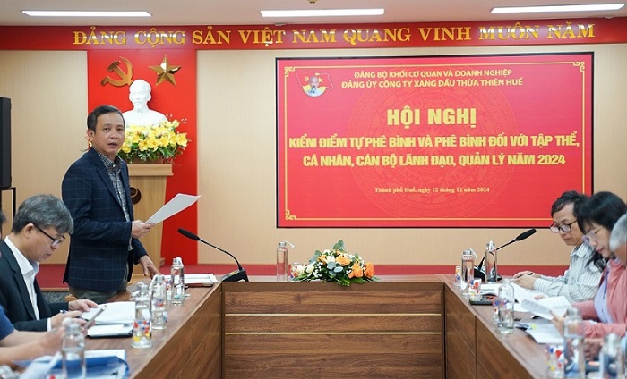 Hội nghị kiểm điểm tự phê bình và phê bình đối với tập thể, cá nhân cán bộ lãnh đạo, quản lý năm 2024