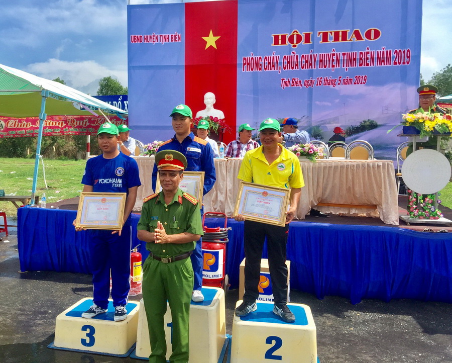 Tiếp nối thành công tại Hội thao PCCC huyện Tịnh Biên
