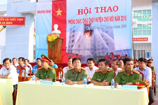 CHXD Chợ Mới tham gia Hội thao PCCC huyện lần thứ 3 năm 2018