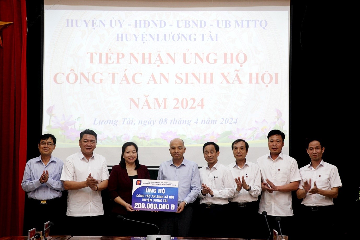 Ủng hộ công tác An sinh xã hội năm 2024 tại Huyện Lương Tài